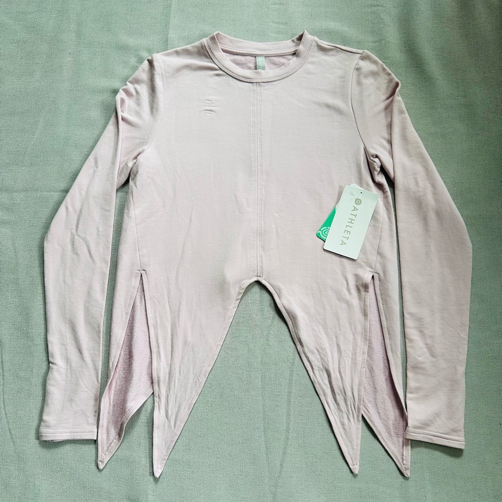 Athleta Samsara Side Tie Sweatshirt New - Picture 3 of 6
